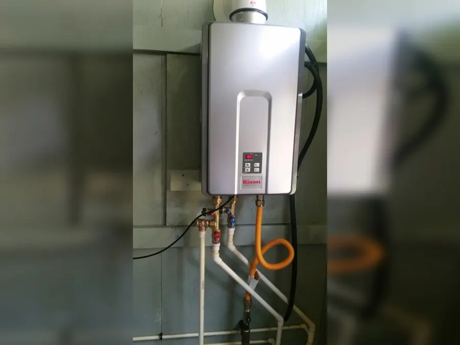 Tankless water heater with new piping